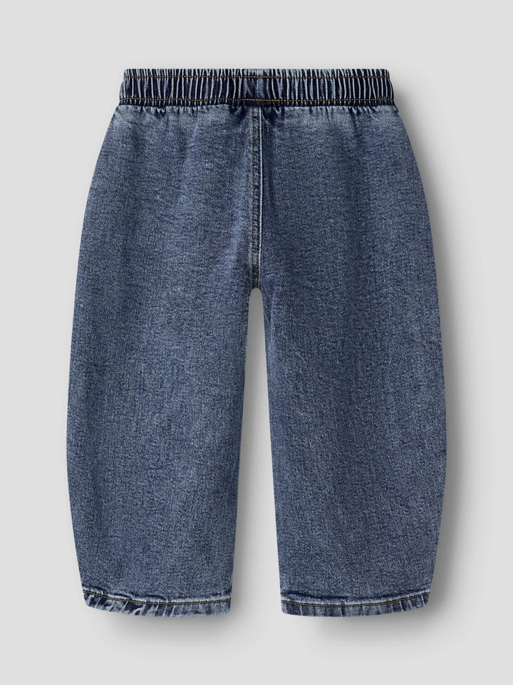 Blå barrel jeans med ledig passform för barn från Name It