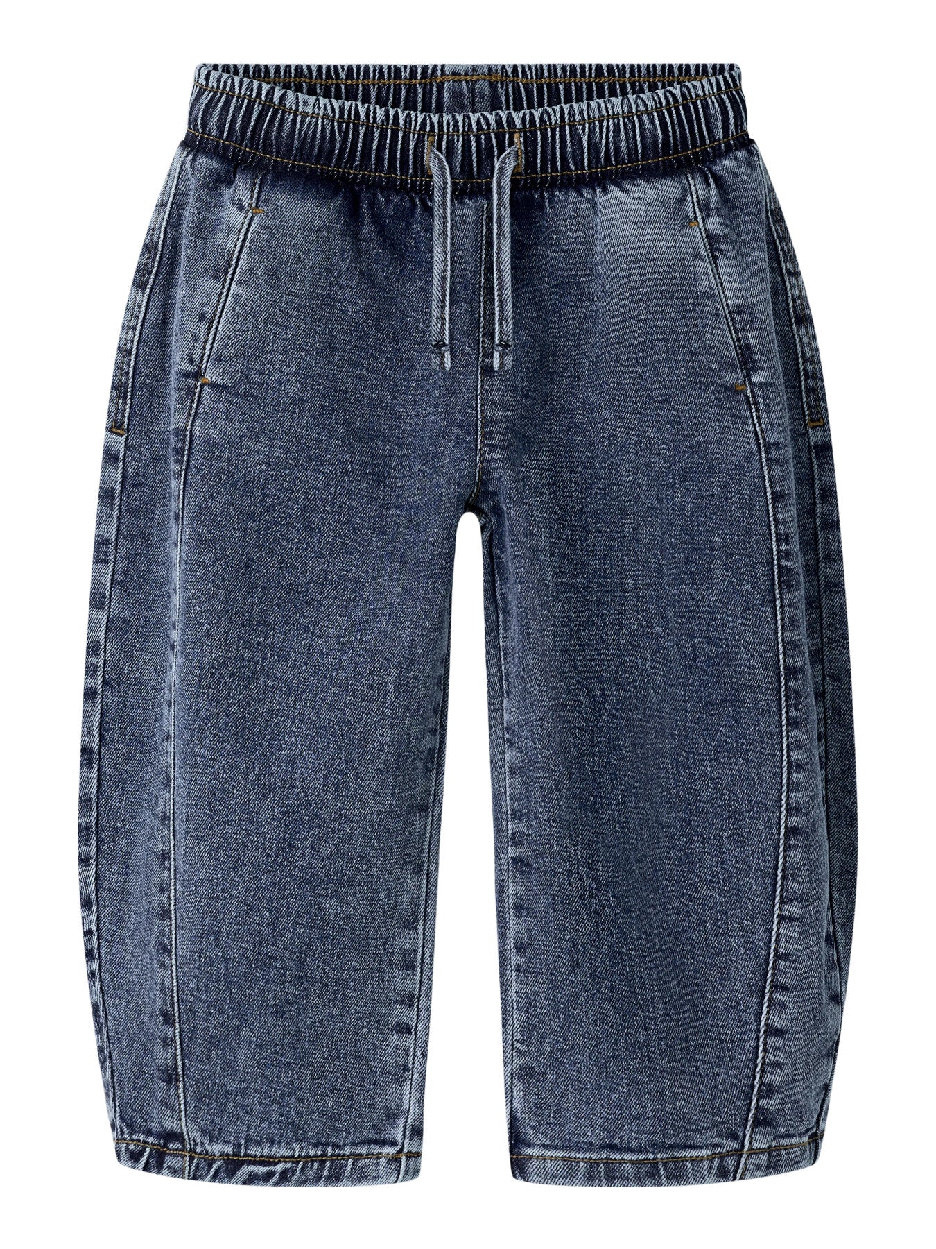 Blå barrel jeans med ledig passform för barn från Name It