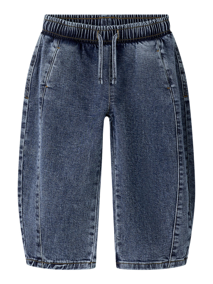 Blå barrel jeans med ledig passform för barn från Name It