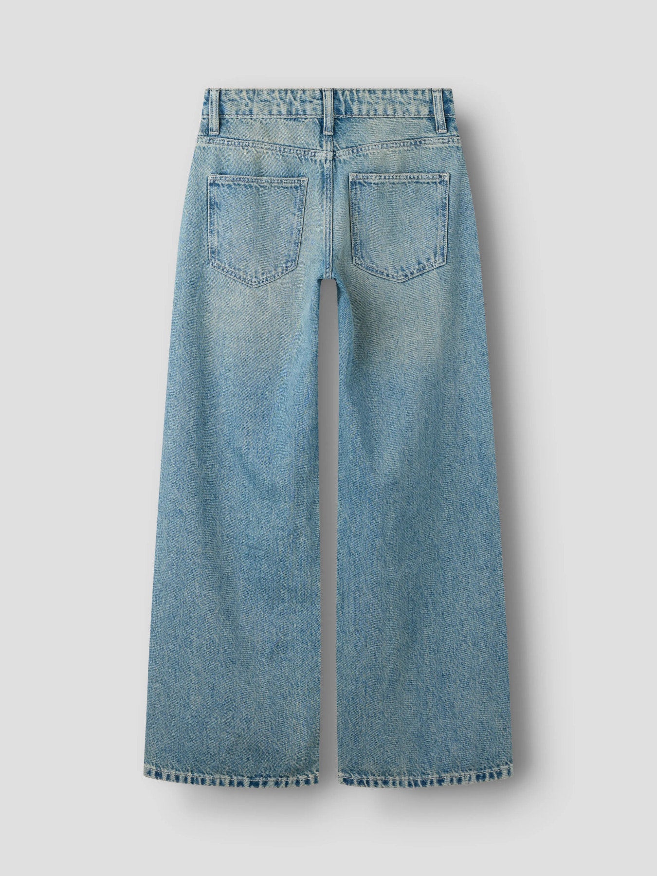 Name It Bella wide jeans med rhinestones i Vintage Medium Blue Denim för kids flicka.