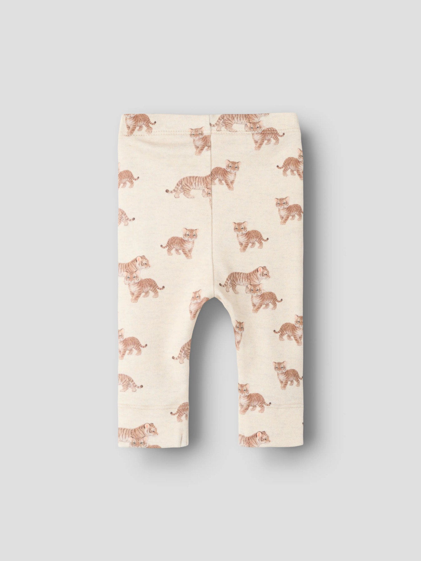 Name It Larsen babyleggings till pojke med tigermönster i färgen Peyote