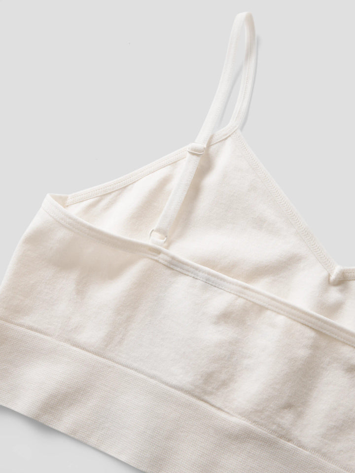 LMTD Betty sömlös vit bralette White Alyssum för ungdom tjej