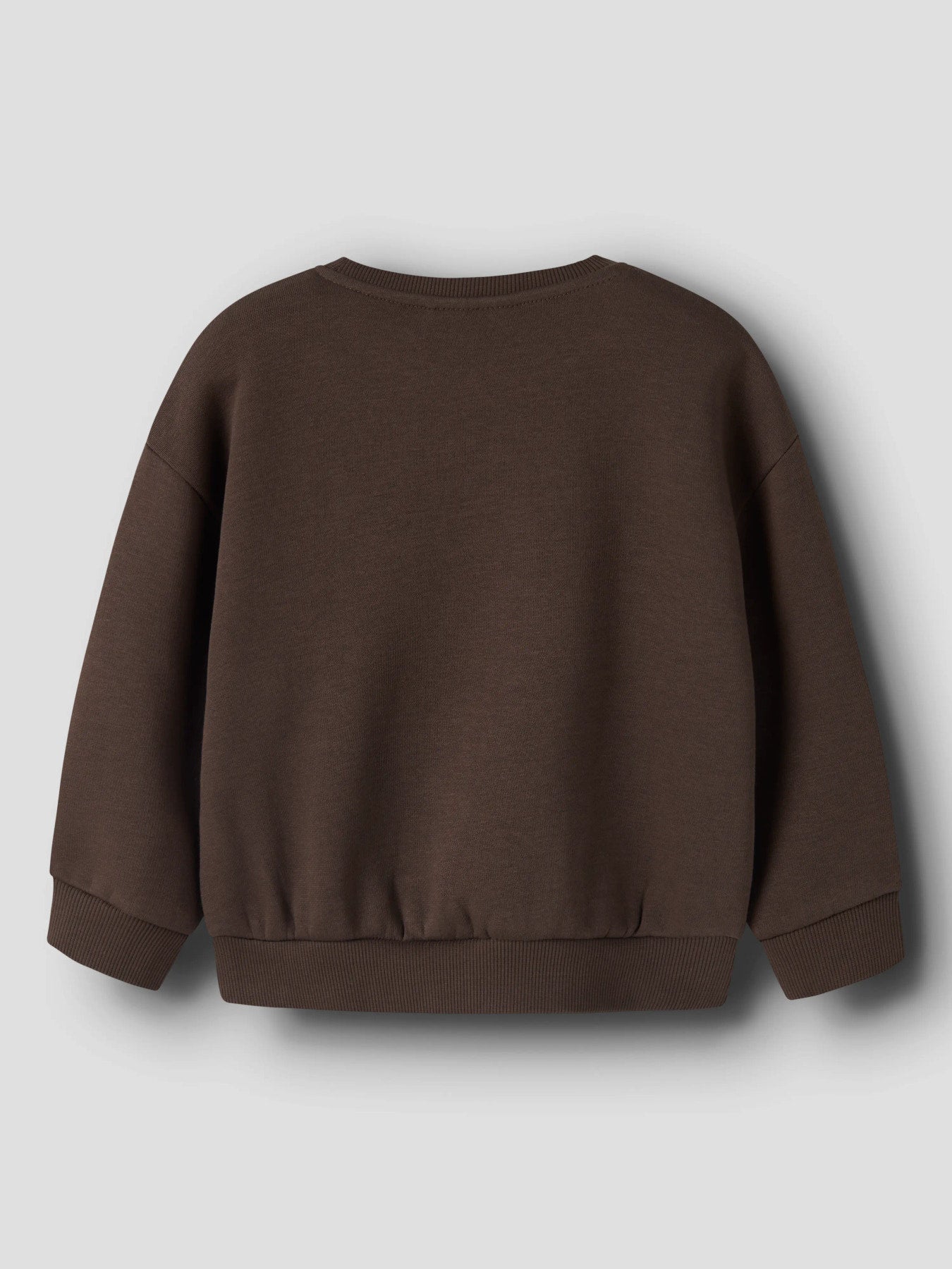 Name It Nille brun sweatshirt med glansigt MINI-tryck för flicka mini