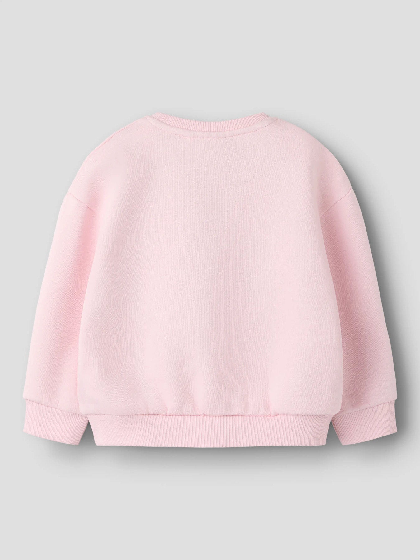 Name It Nille rosa sweatshirt med glansigt CUTE-tryck för flicka mini