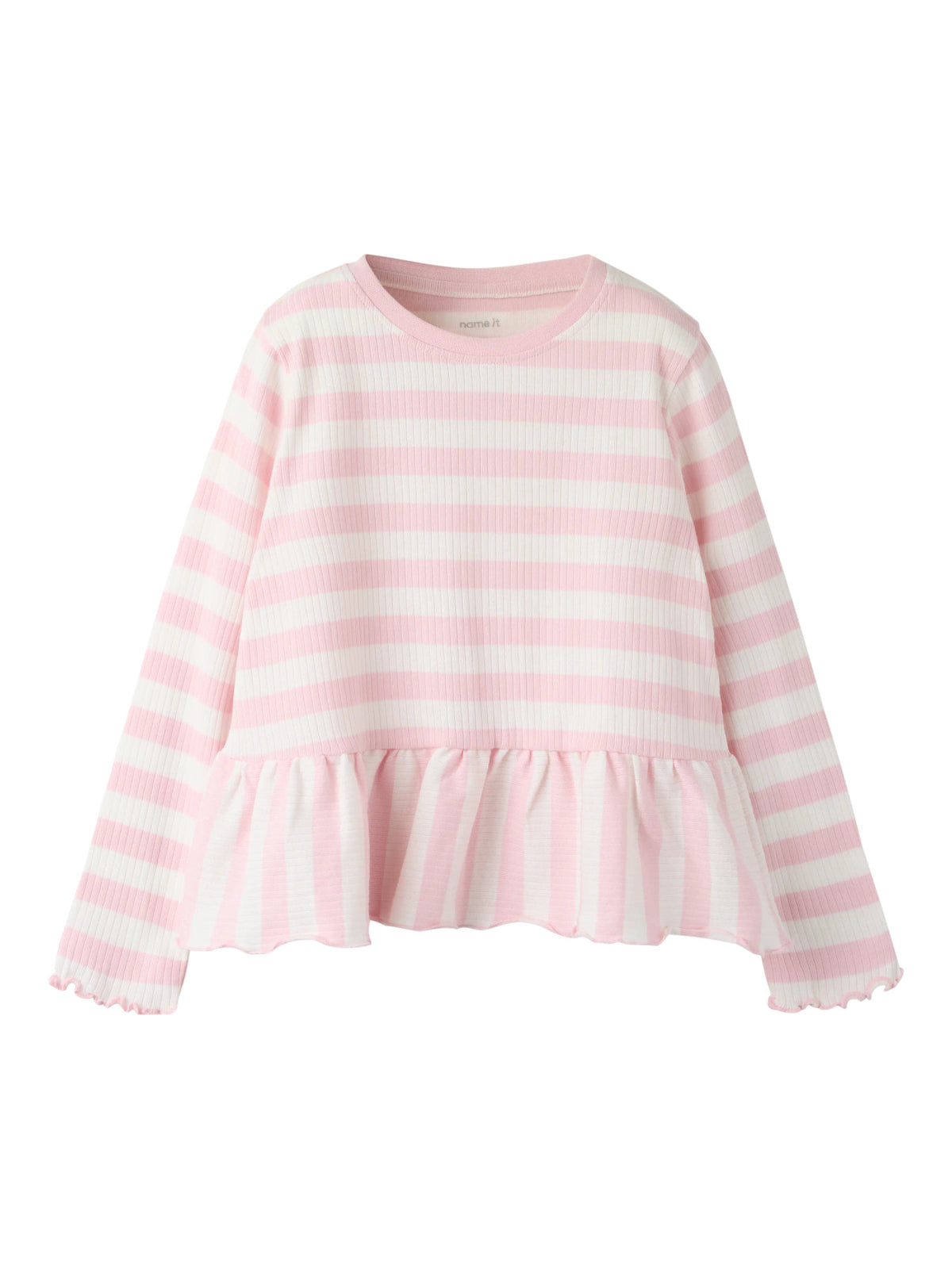 Name It Nilje randig peplumtröja för flicka mini Parfait Pink – 13264924