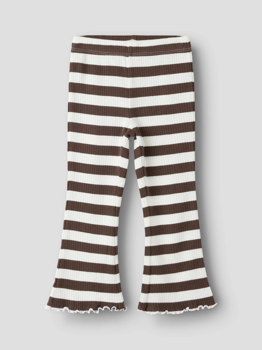 Name It Nilje randiga bootcut leggings för flicka mini Chocolate Brown – 13264925