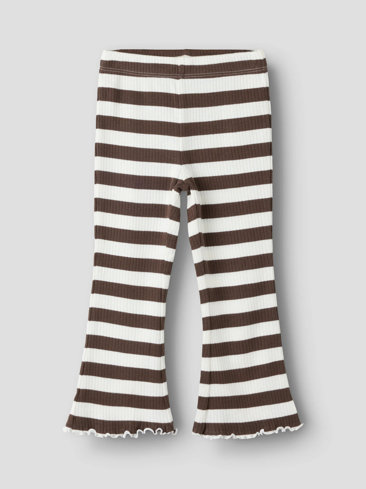 Name It Nilje randiga bootcut leggings för flicka mini Chocolate Brown – 13264925