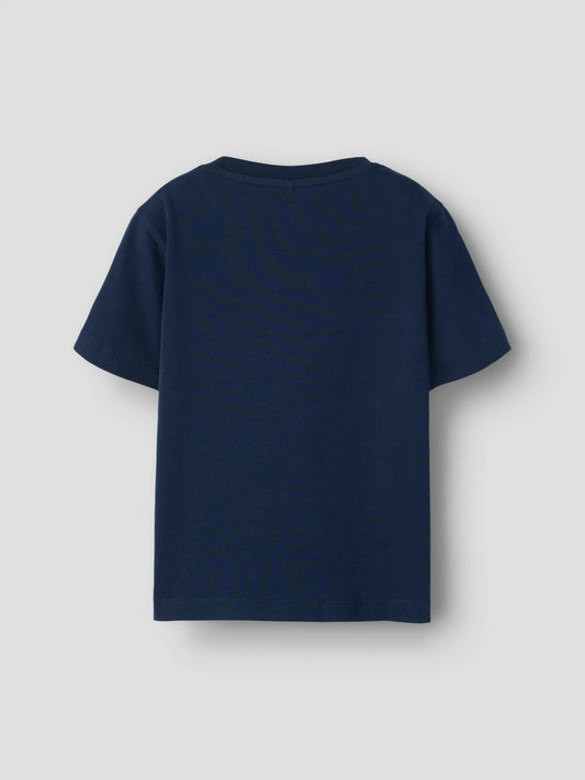 Kortärmad Bamse t-shirt i Navy Blazer från Name It för pojke.