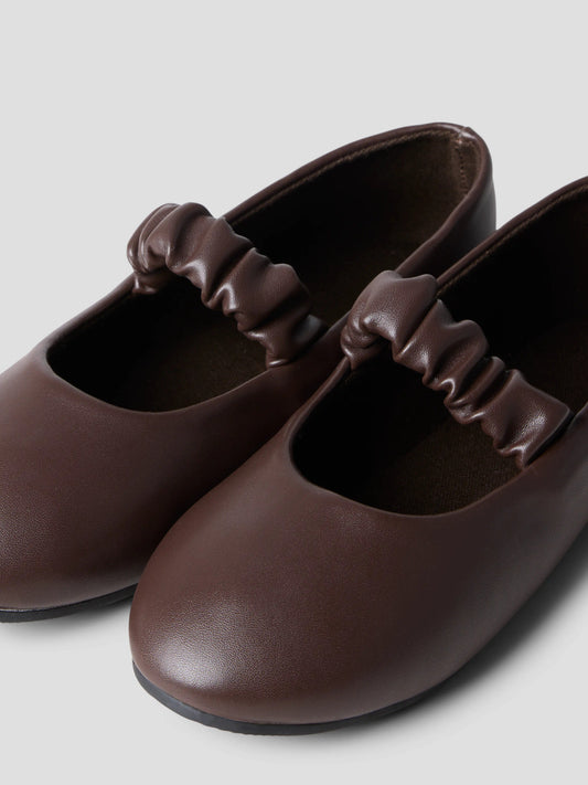 Name It Nila bruna ballerinaskor för flicka Chocolate Brown – 13265085