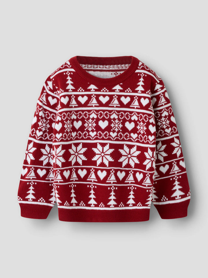 Name It Rismas stickad jultröja barn unisex med julmotiv
