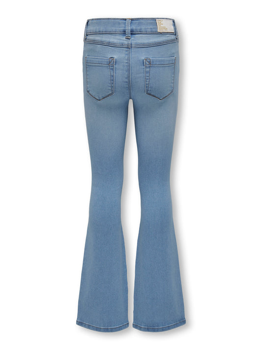 Ljus blå utsvängd flared barn jeans från Only girl till flicka. Ungdoms jeans bootcut från Only kids girl till flicka, ungdom tjej jeans.
KOGROYAL LIFE REG FLARED PIM020 NOOS
15281015