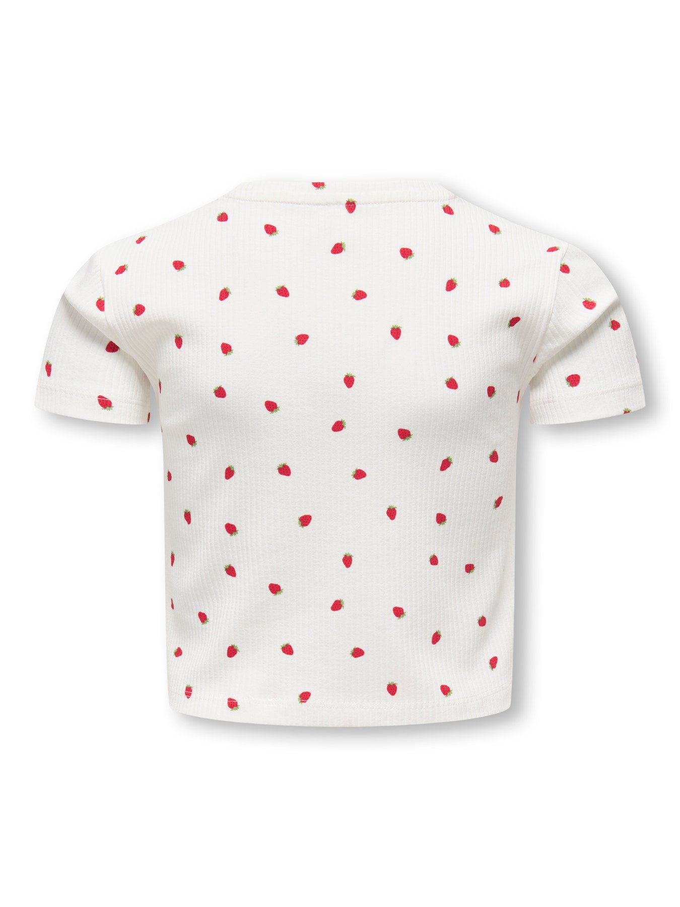 Söt jordgubbe t-shirt till flicka. Kort topp till tjej, ungdomskläder från Only kids, ekologiska barnkläder till flicka. Vit och röd kortärmad magtröja.
KOGBELLA LIFE SHORT AOP S/S TOP JRS NOOS
15346421