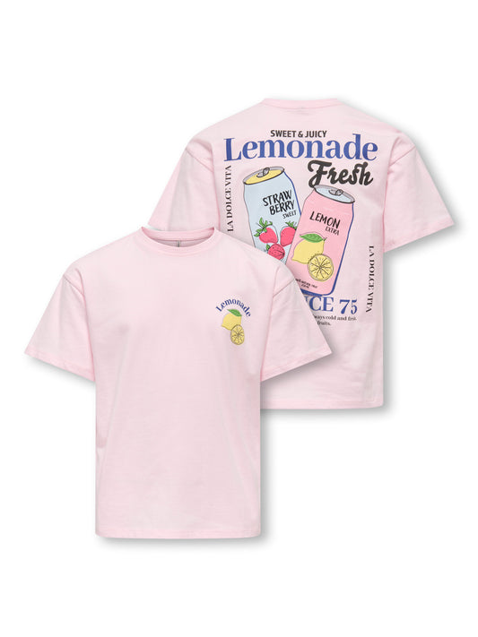 Kul t-shirt med backprint av lemonad citron till flicka. Tjej kortärmad topp i ekologisk bomull från Only Kids.
KOGCANA LIFE SS RLX PRINTED TOP JRS
15368763