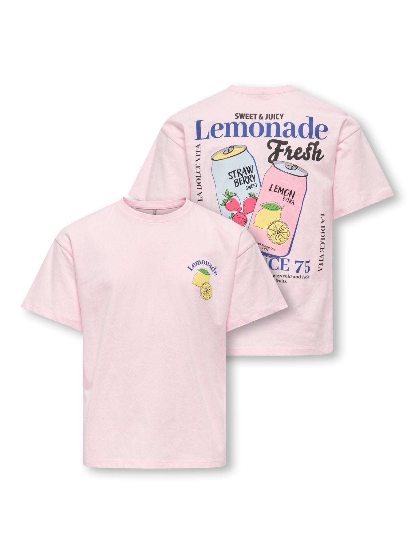 Kul t-shirt med backprint av lemonad citron till flicka. Tjej kortärmad topp i ekologisk bomull från Only Kids.
KOGCANA LIFE SS RLX PRINTED TOP JRS
15368763