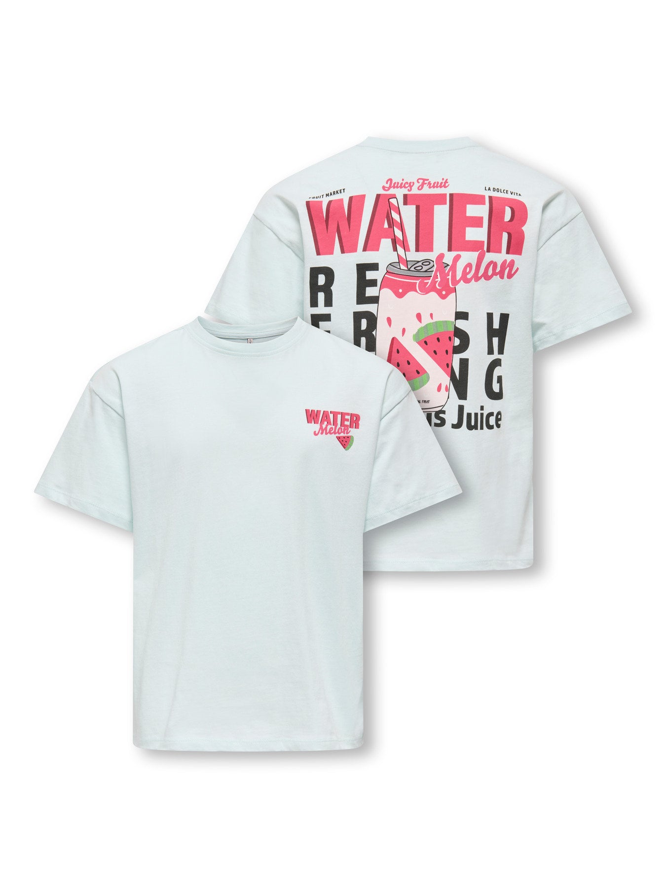 Kul vit t-shirt med rosa backprint av Vatten Melon, Water Melon till flicka. Tjej kortärmad topp i ekologisk bomull från Only Kids.
KOGCANA LIFE SS RLX PRINTED TOP JRS
15368763