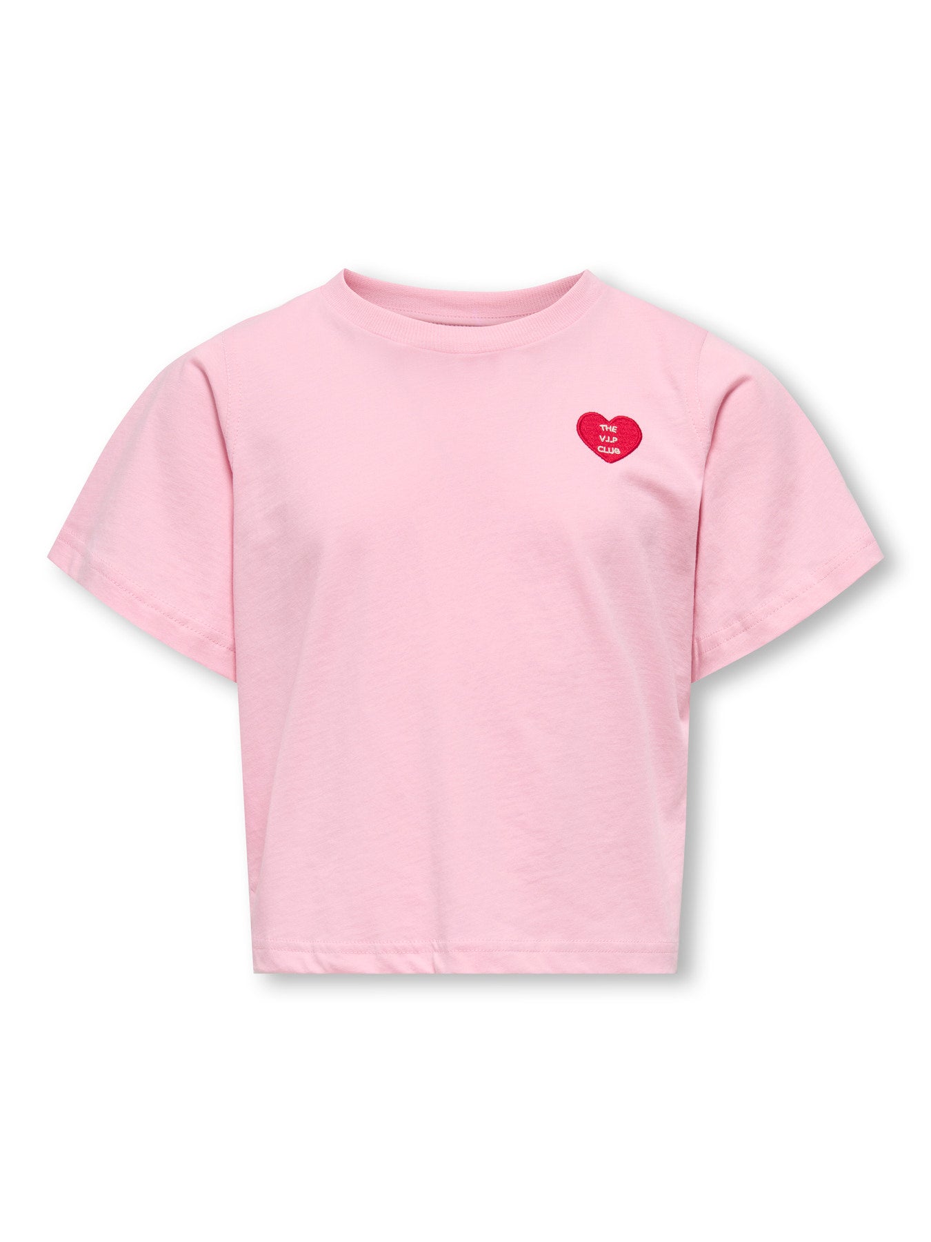 Rosa kortärmad t-shirt till flicka. Only barn tröja, rosa med rött hjärta. T-shirt, topp i enfärgat rosa till tjej, short topp.
KOGLIVINA S/S O-NECK SOLID TOP JRS
15370019