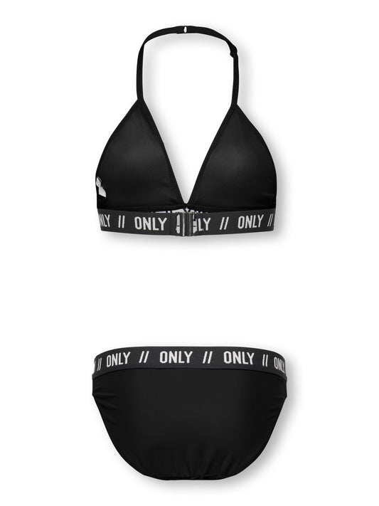 Svart snygg bikini till ungdom tjej. Sportig barn bikini till flicka, svart med text ONLY. Ungdoms bikini till flicka, badkläder från KidsOnly.
KOGSANDY LOGO BIKINI SET ACC
15371214