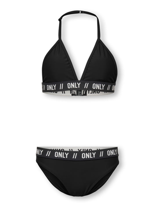 Svart snygg bikini till ungdom tjej. Sportig barn bikini till flicka, svart med text ONLY. Ungdoms bikini till flicka, badkläder från KidsOnly.
KOGSANDY LOGO BIKINI SET ACC
15371214