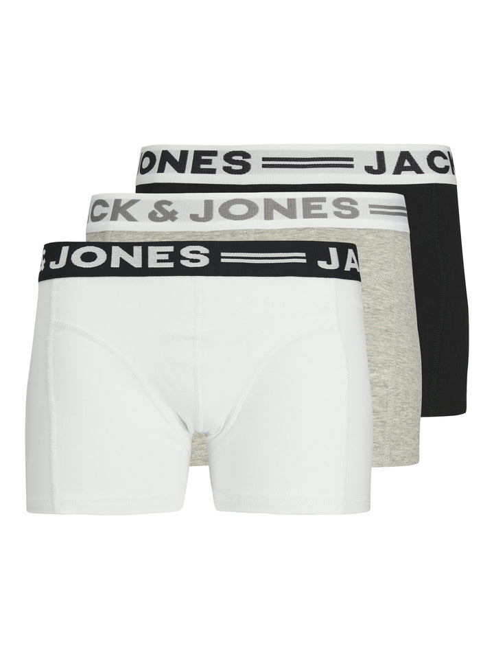 3-pack kalsonger från Jack & Jones i svart, vitt och grått. Boxerhorts till ungdom kille från Jack&Jones.
SENSE TRUNKS 3-PACK NOOS JNR
12149293