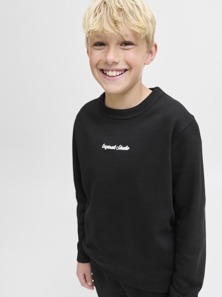 Svart rundhalsad crew neck sweat tröja från Jack & Jones till kille. Ungdomskläder, stilren.
JORNORREBRO EMB SWEAT CREW NOOS JNR
12284064