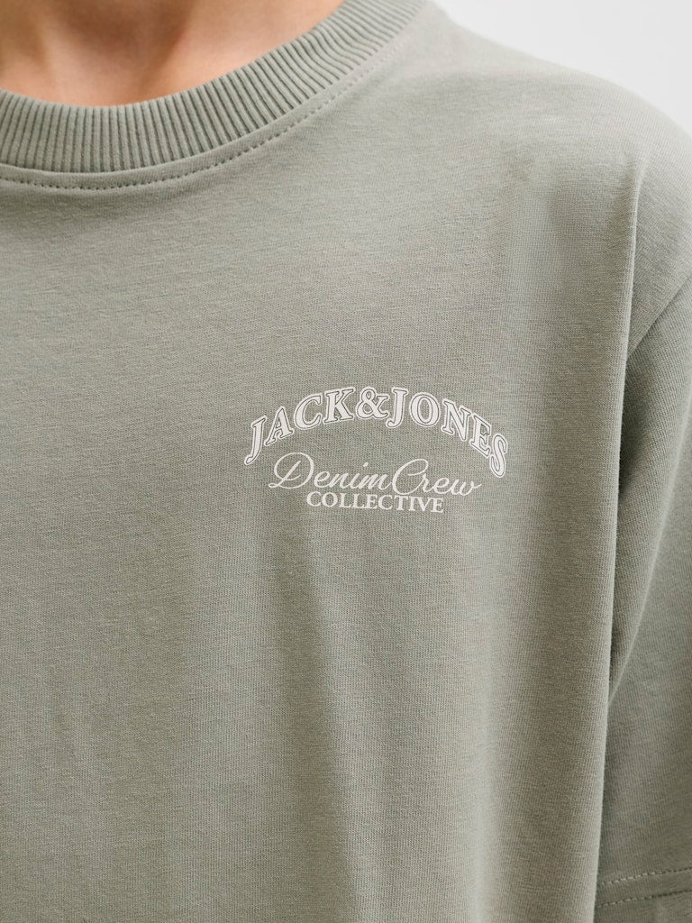 Grön t-shirt till kille från Jack & Jones. Ungdoms tröja till pojke med backprint i kontrastfärg.
JJEBRANDES BACKP RELAXED TEE SS SN JNR
12269310