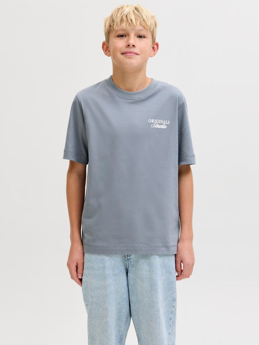 Ljus blå grå t-shirt från Jack & Jones till ungdom kille. Snygg stilren tröja med backprint till pojke, barn och ungdom.
JORNORREBRO TYPO TEE SS CREW NECK SN JNR
12284057