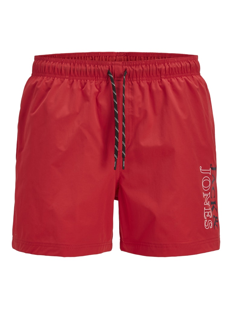 Röda badshorts till ungdom kille. Badkläder från Jack&Jones junior. 
JPSTMAUI JJSWIM DOUBLE LOGO AKM SN JNR
12273841