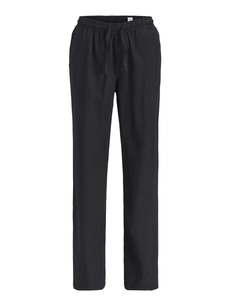 Svart linne byxa med snöre att knyta till pojke. Svarta linnebyxor,  ungdoms kläder till kille från Jack and Jones.
JPSTBILL JJPAROS JOGGER PANT SN JNR
12274444