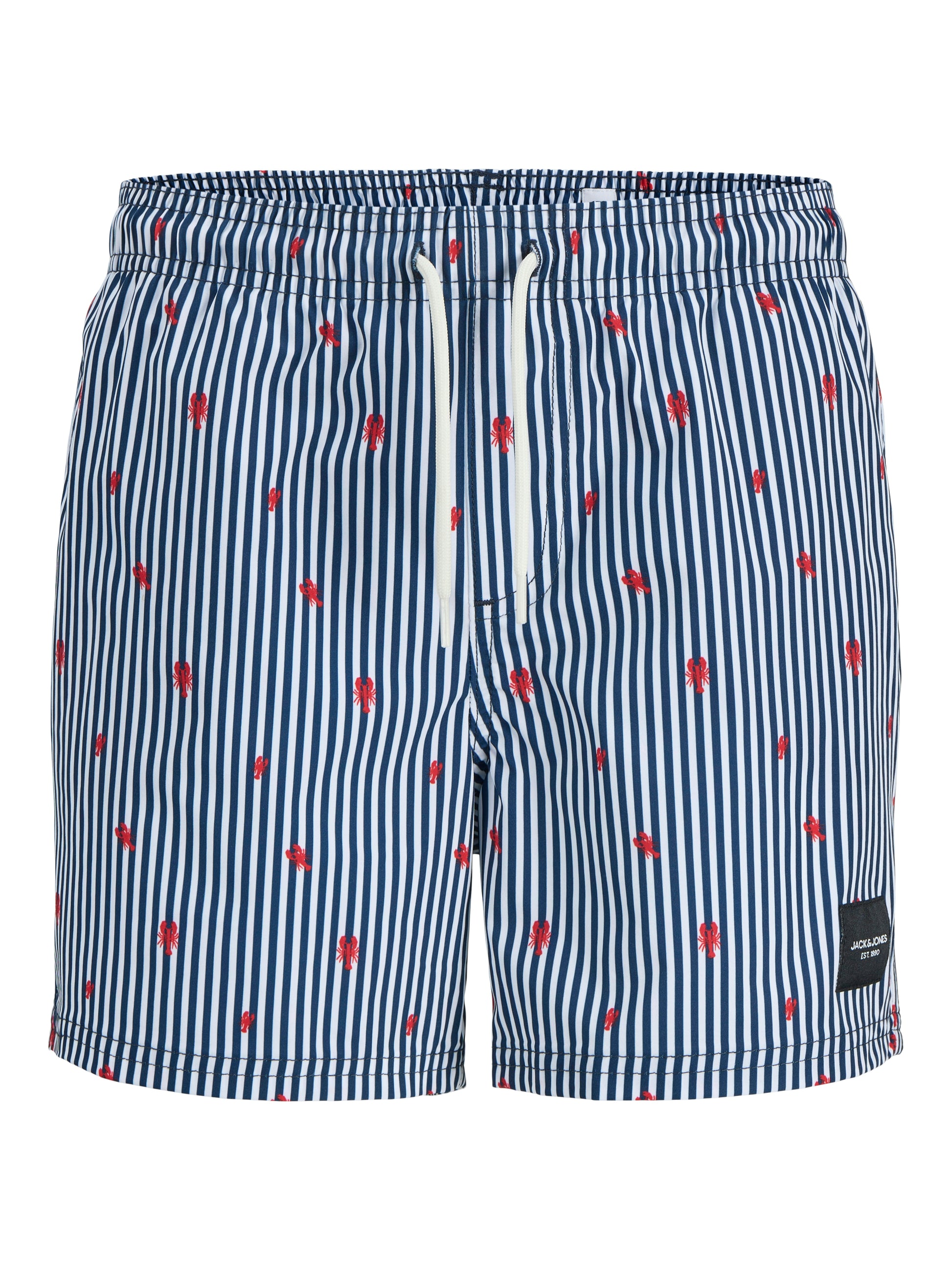 Randiga badshorts till kille från Jack & Jones. Blå vita shorts badkläder till ungdom.
JPSTMAUI JJSWIM MINI STRIPE AKM JNR
12273846
