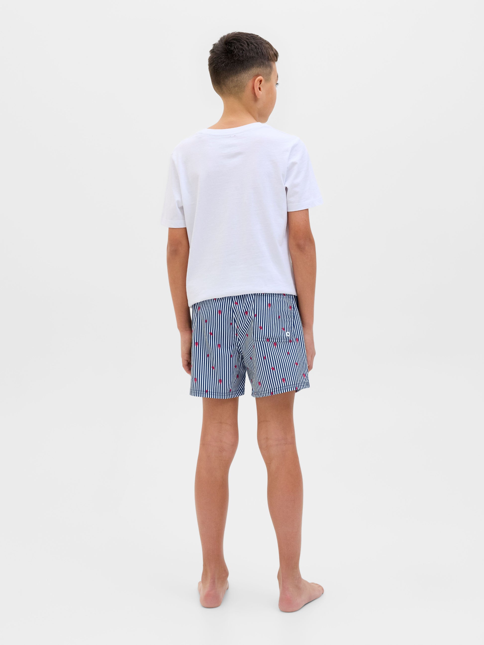 Randiga badshorts till kille från Jack & Jones. Blå vita shorts badkläder till ungdom.
JPSTMAUI JJSWIM MINI STRIPE AKM JNR
12273846