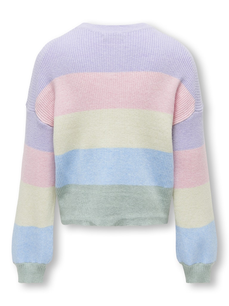 Regnbåge randig rosa, blå, gul och lila stickad tröja till flicka. Tjej kläder till ungdom, långärmad knit tröja.
KOGSANDY L/S STRIPE PULLOVER KNT NOOS
15207169