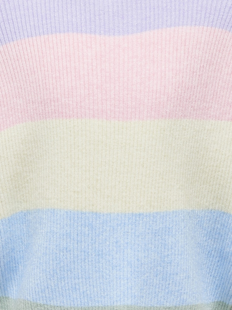 Regnbåge randig rosa, blå, gul och lila stickad tröja till flicka. Tjej kläder till ungdom, långärmad knit tröja.
KOGSANDY L/S STRIPE PULLOVER KNT NOOS
15207169