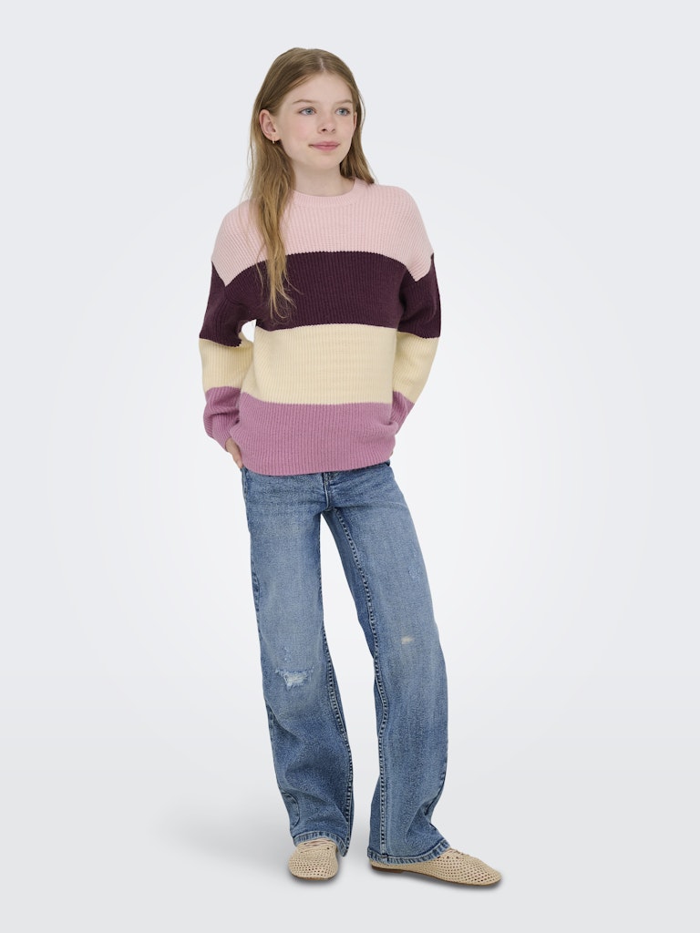 Randig rosa och lila stickad tröja till flicka. Tjej kläder till ungdom, långärmad knit tröja.
KOGSANDY L/S STRIPE PULLOVER KNT NOOS
15207169
