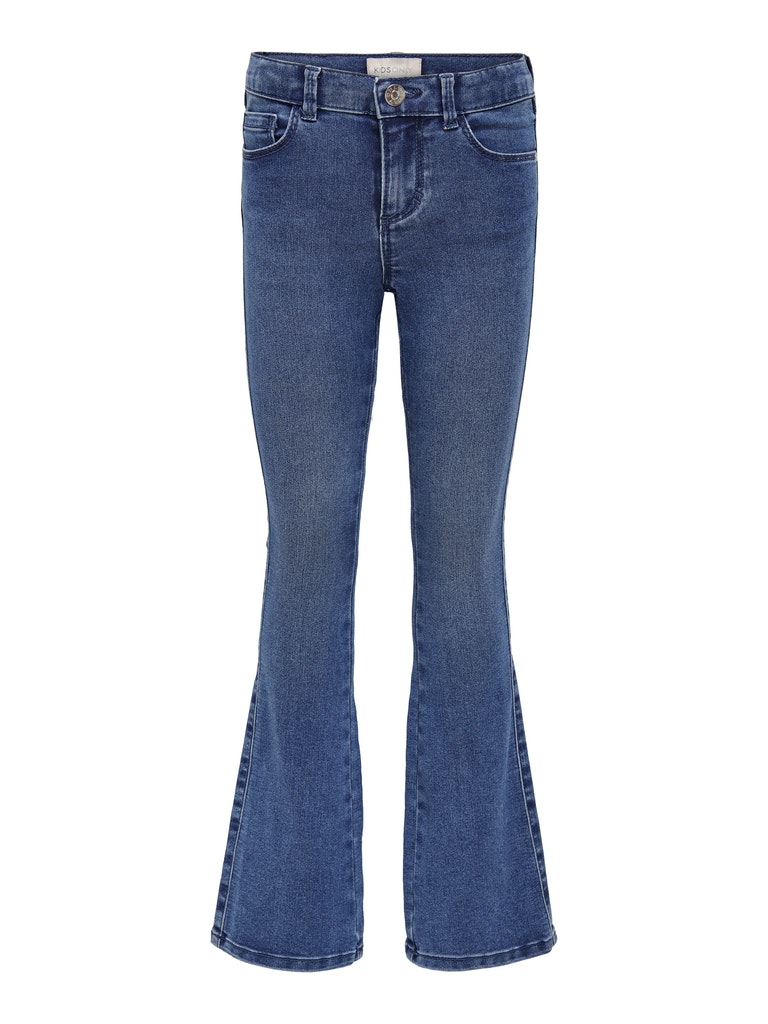 Blå flared jeans till ungdom tjej. Barn jeans utsvängda till flicka. 
KONROYAL LIFE REG FLARED PIM504 NOOS
15234678