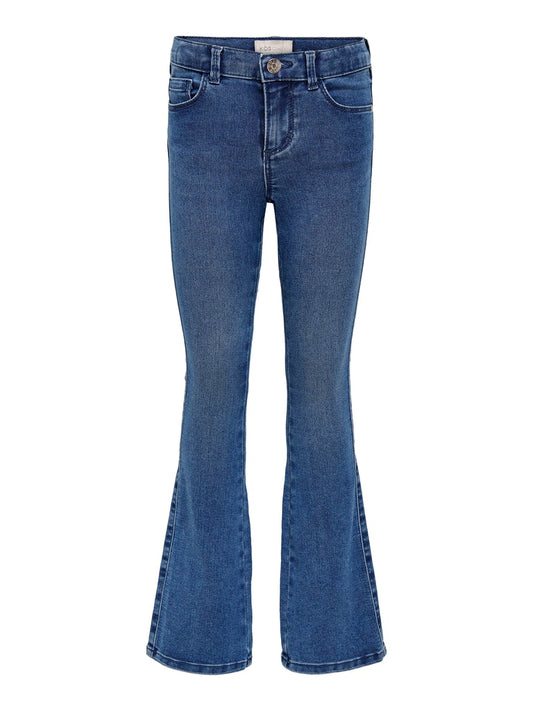 Blå flared jeans till ungdom tjej. Barn jeans utsvängda till flicka. 
KONROYAL LIFE REG FLARED PIM504 NOOS
15234678