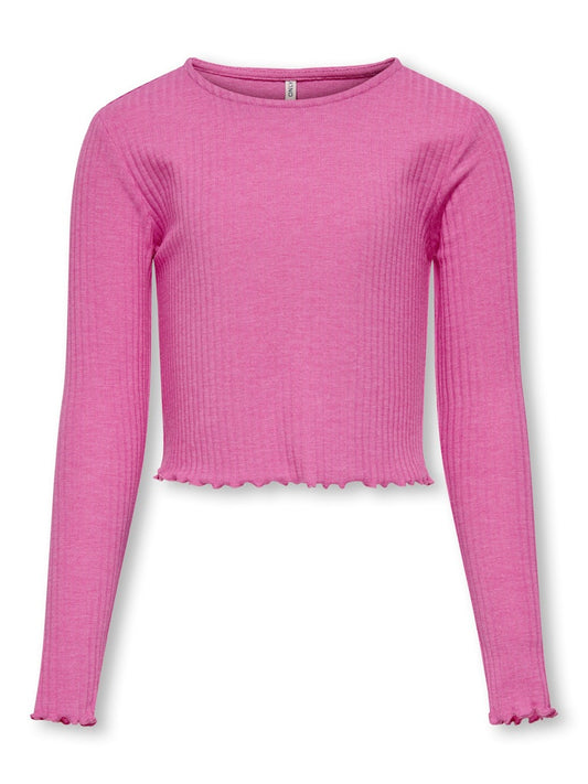 Snygg enfärgad rosa topp till tjej från Kids Only Girl. Kort tröja till ungdom.
KOGNELLA L/S O-NECK TOP JRS NOOS
15326388
