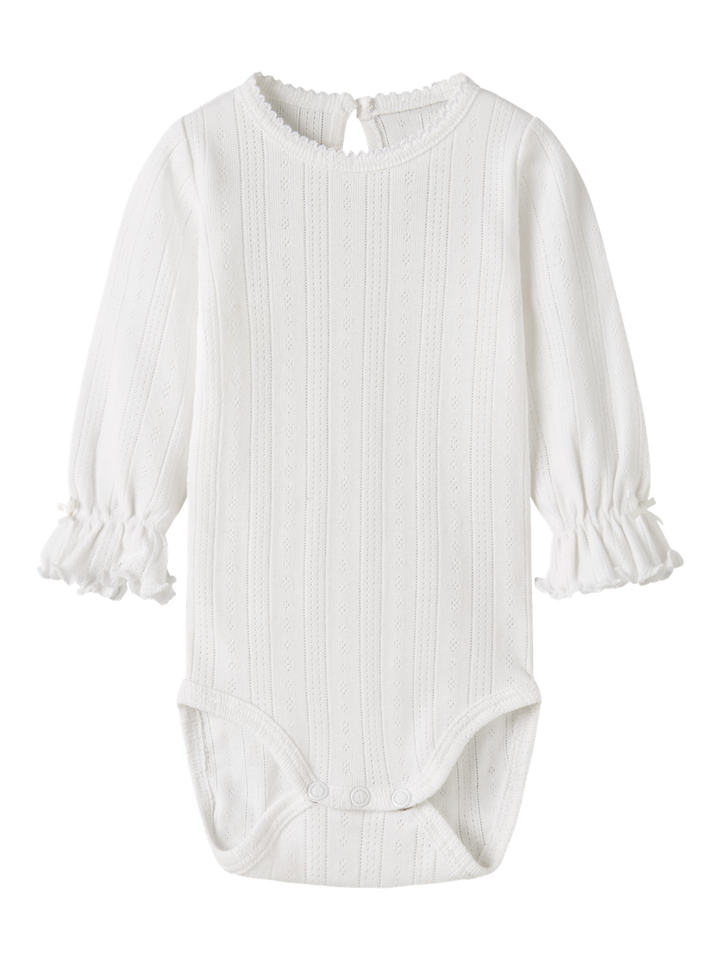 HAPPY Body - Bright White i Bright White, framifrån – Name it, 13261558