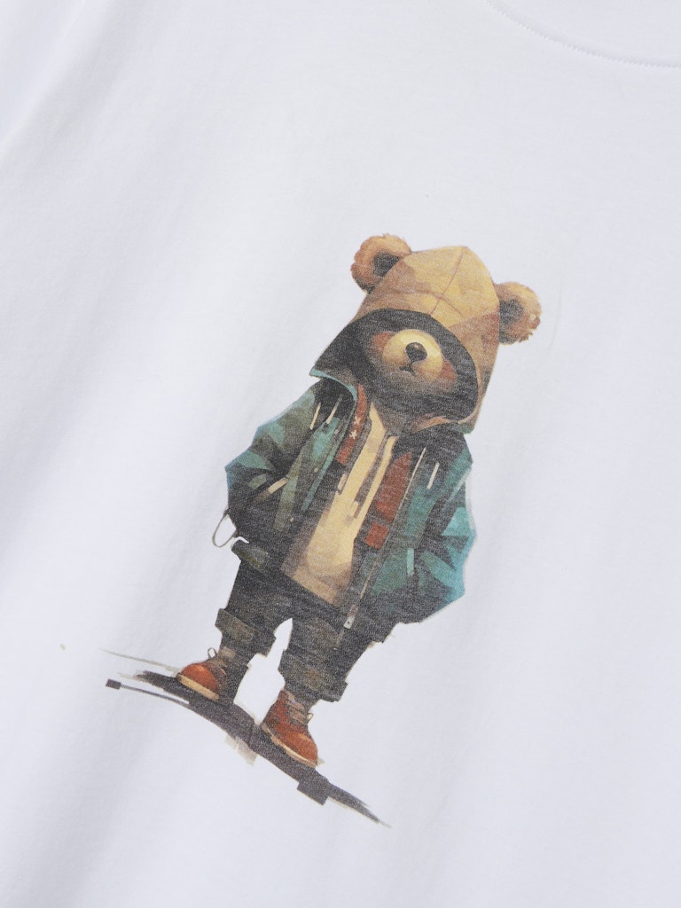 Vit t-shirt till kille från LMTD. Cool nalle tröja till ungdom och barn pojke.
NLMNAMSE SS L TOP
13244094