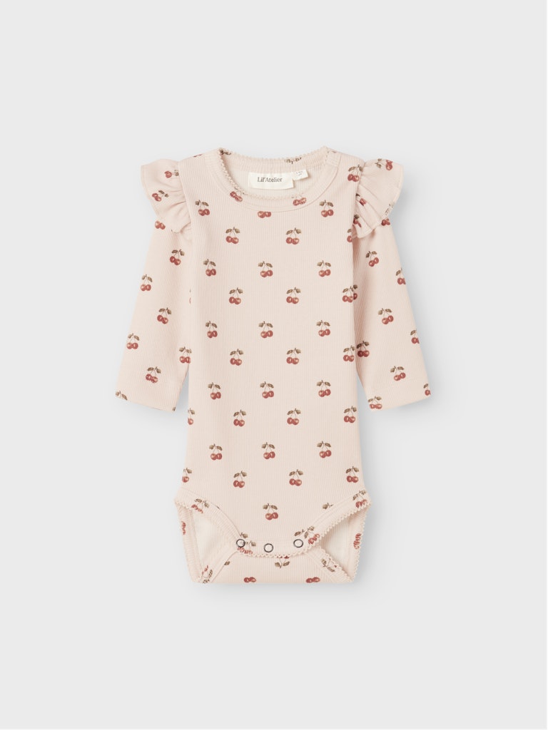Söt baby body med volanger. Bebis body till flicka, rosa med små röda körsbär. Ekologiska Baby kläder.
NBFLAVO EVE LS SLIM BODY LIL NOOS
13245188
