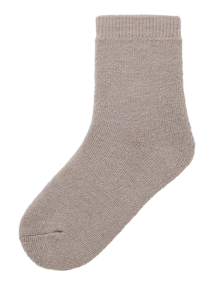 Name It Mini Waksi gråbeige ullstrumpor med 45% merinoull unisex för flicka och pojke – 13228513