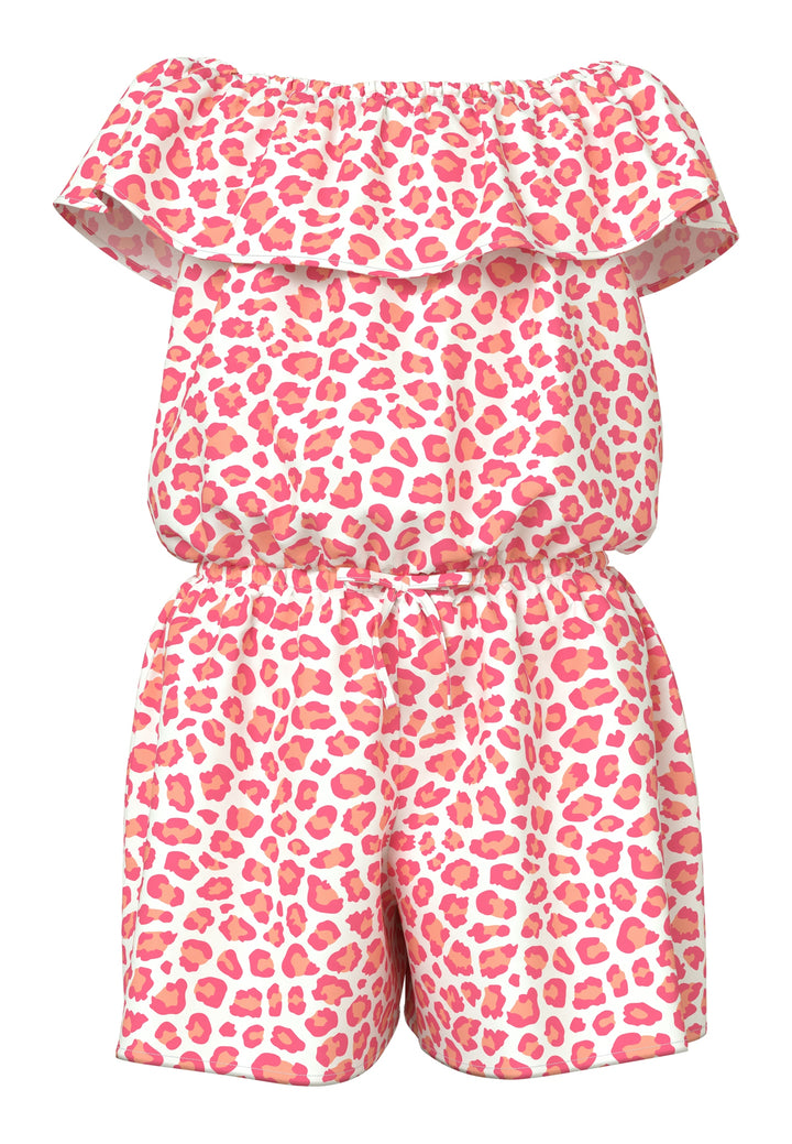 Vit och rosa leo mönstrad jumpsuit, shorts dress, playsuit med volanger till flicka, tjej.
NKFVINAYA SS PLAYSUIT FFFFF NOOS
13215907