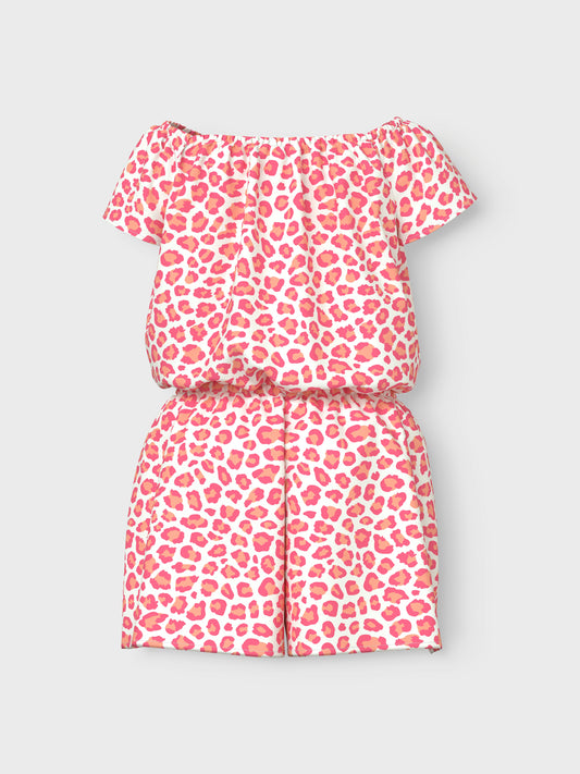 Vit och rosa leo mönstrad jumpsuit, shorts dress, playsuit med volanger till flicka, tjej.
NKFVINAYA SS PLAYSUIT FFFFF NOOS
13215907