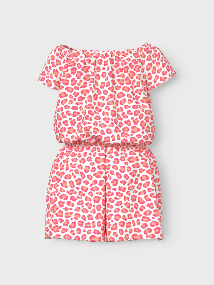 Vit och rosa leo mönstrad jumpsuit, shorts dress, playsuit med volanger till flicka, tjej.
NKFVINAYA SS PLAYSUIT FFFFF NOOS
13215907