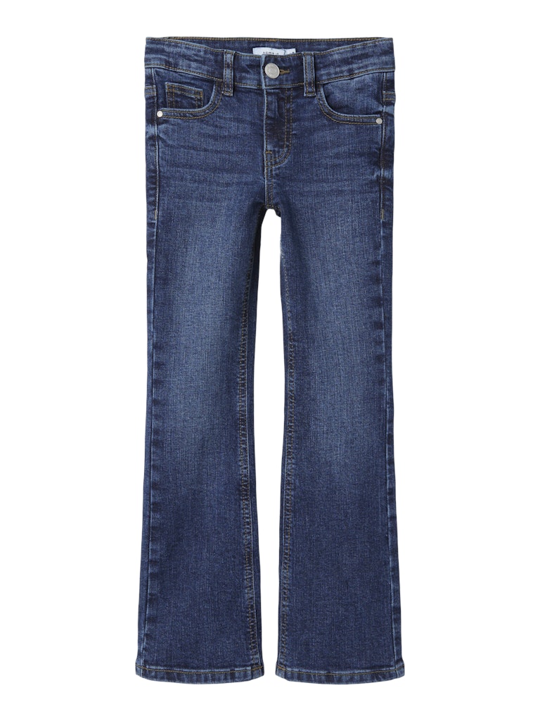 Blå utsvängda jeans till flicka, tjej. Backfickor med lock.
NKFPOLLY SKINNY BOOT JEANS 8245-MD D
13236822