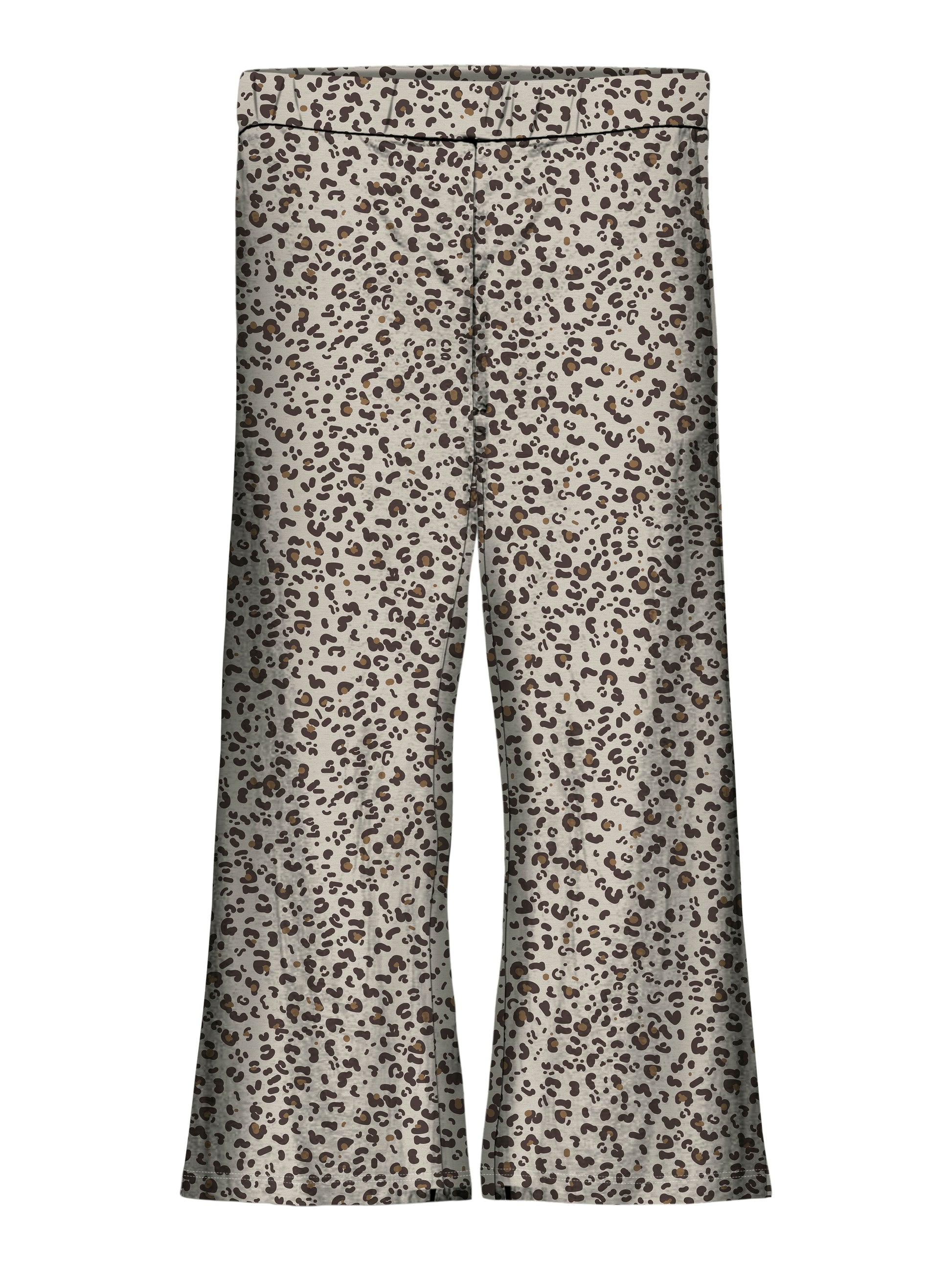 Leopard mönstrade bootcut byxor till liten flicka, tjej. Utsvängda mjuka byxor i ekologisk bomull.
Produkttyp: Leggings
Mönster: Mönster leopard upprepas över hela ytan av produkten
Passform: Slim Fit
Fästkomp : Bomull/elastan