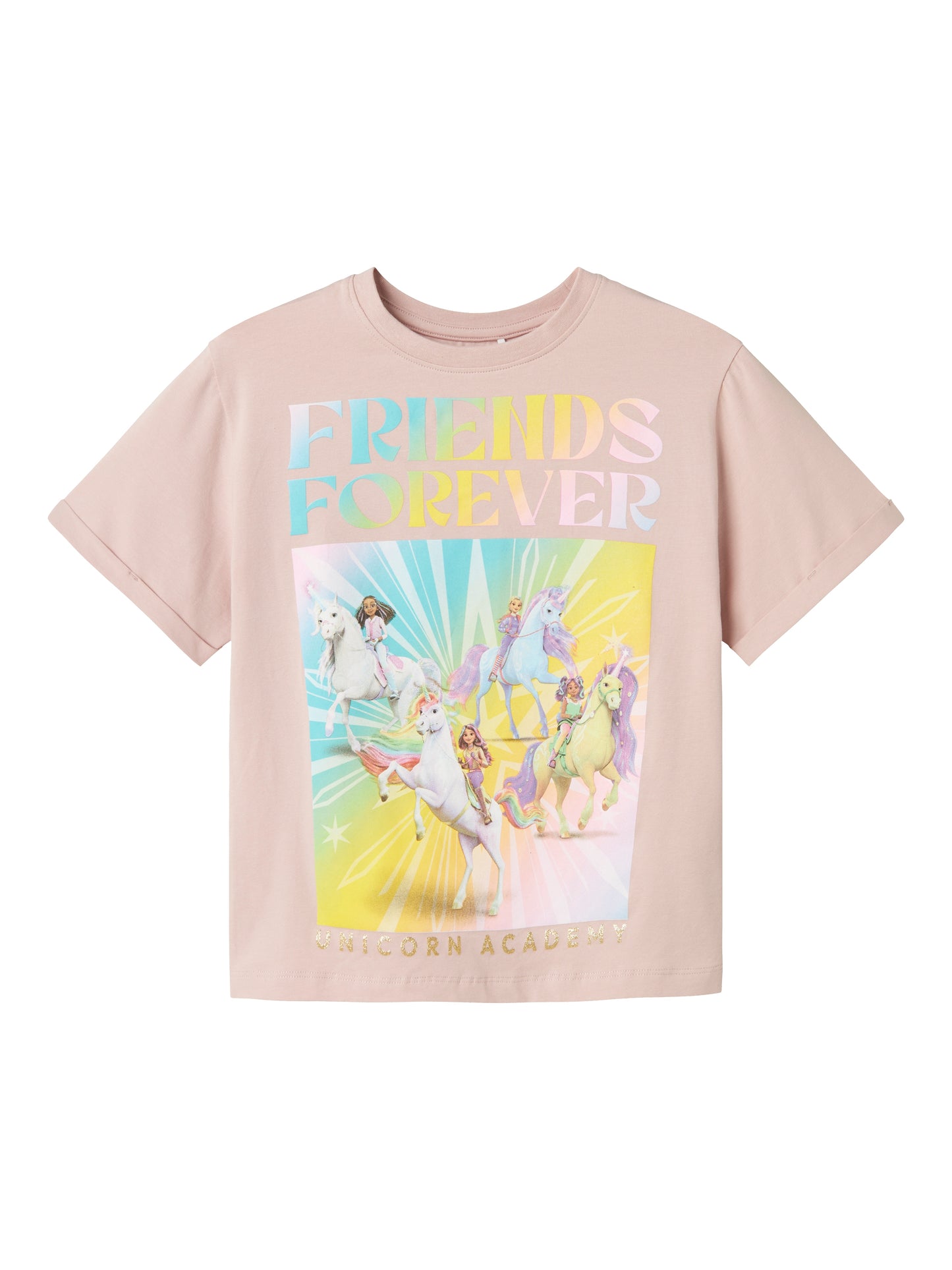 Rosa Friends T-shirt till flicka. Färgglad tjej tröja från Name it.
NKFJIXO UNIACAD SS NREG TOP BOX SKY
13245015