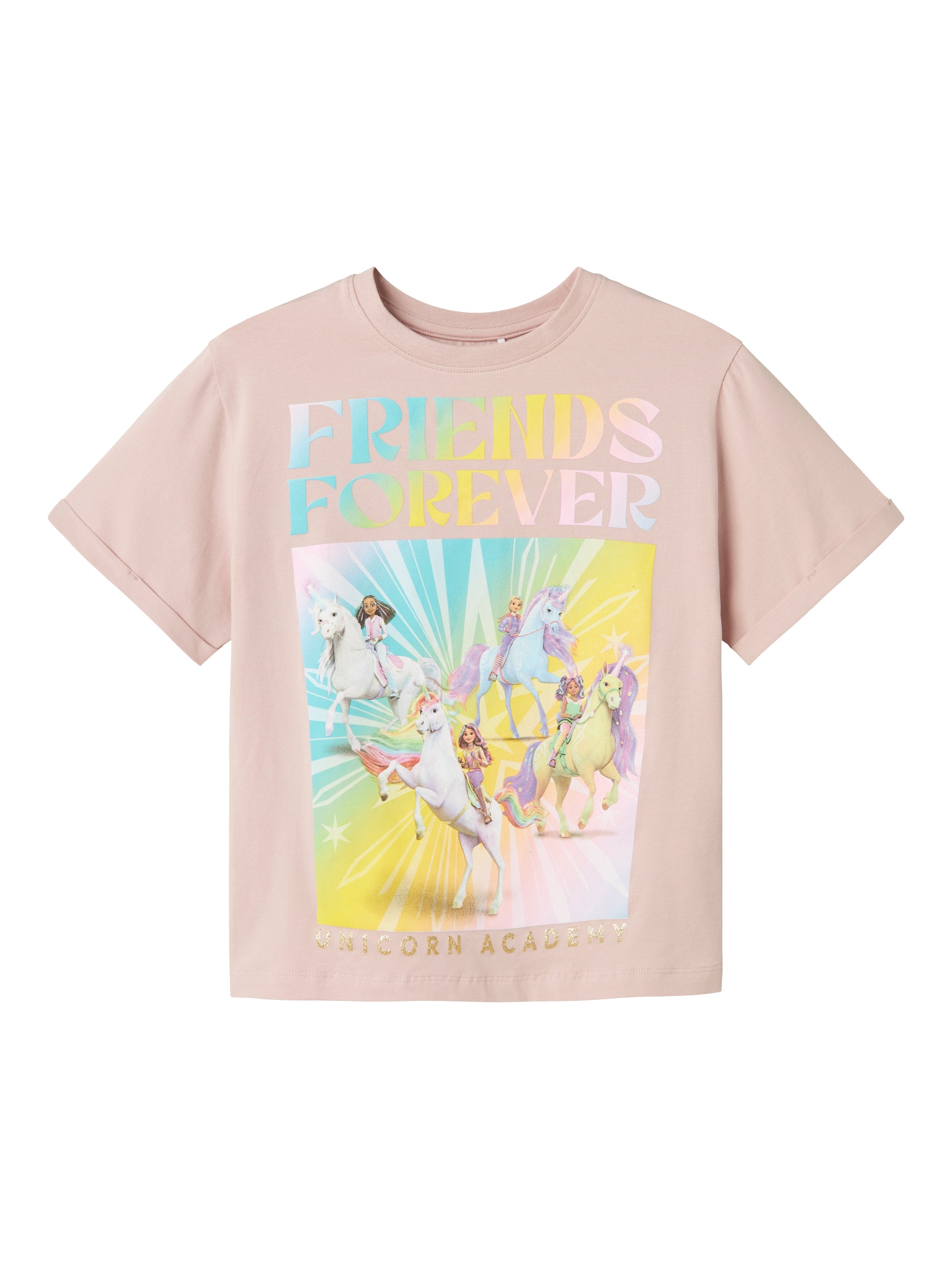 Rosa Friends T-shirt till flicka. Färgglad tjej tröja från Name it.
NKFJIXO UNIACAD SS NREG TOP BOX SKY
13245015