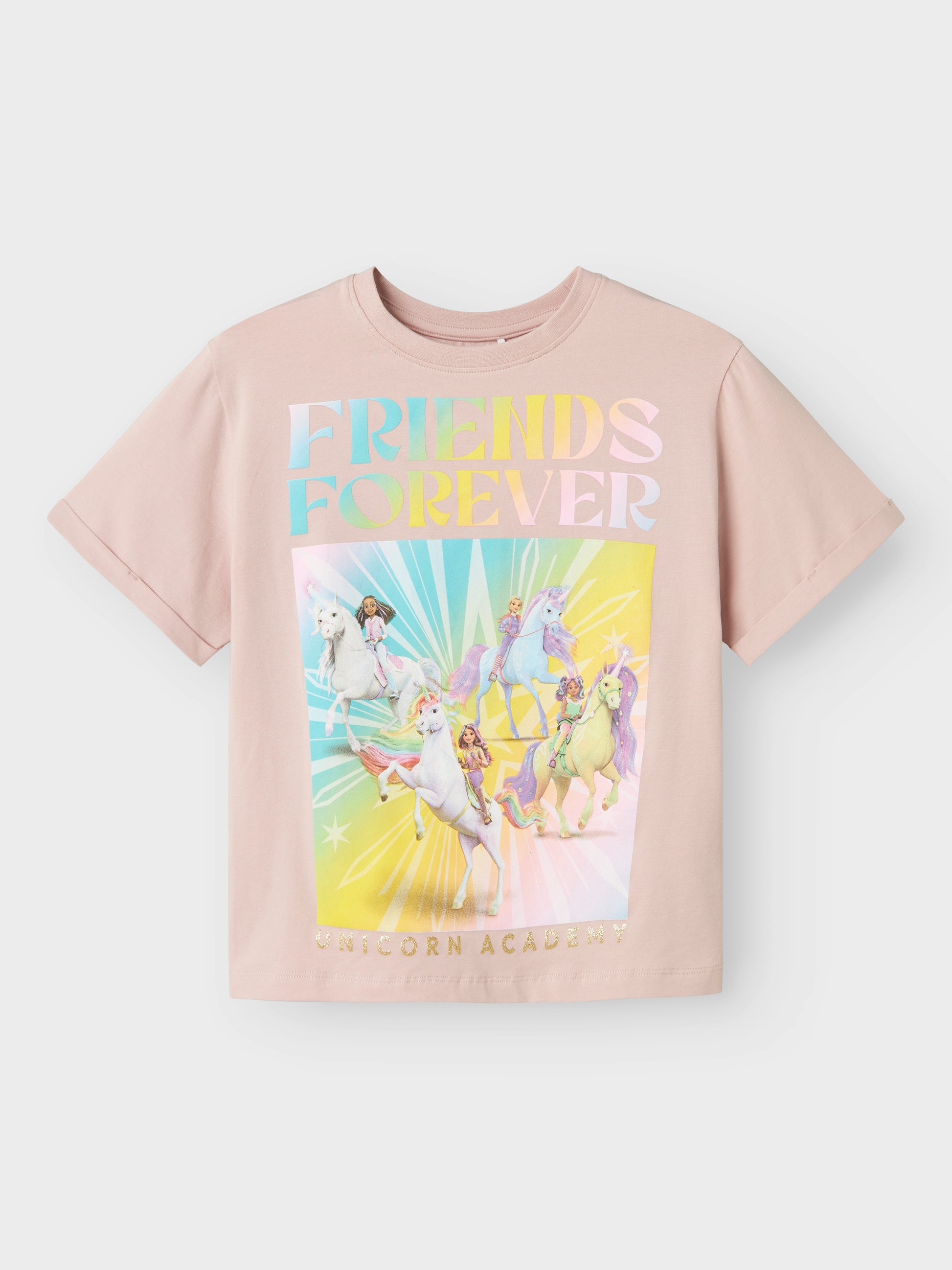 Rosa Friends T-shirt till flicka. Färgglad tjej tröja från Name it.
NKFJIXO UNIACAD SS NREG TOP BOX SKY
13245015