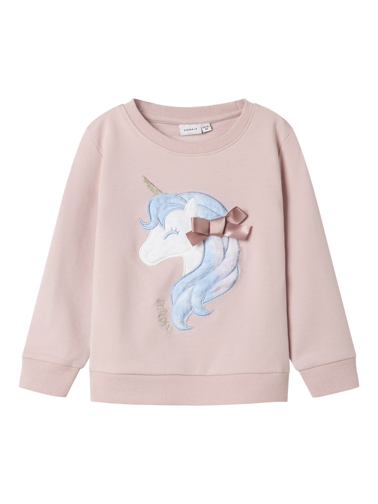 Söt Rosa unicorn tröja i sweatshirt till flicka. Tjej tröja i ekologisk bomull från Name it.
NMFKISA SWEAT UNB
13244590