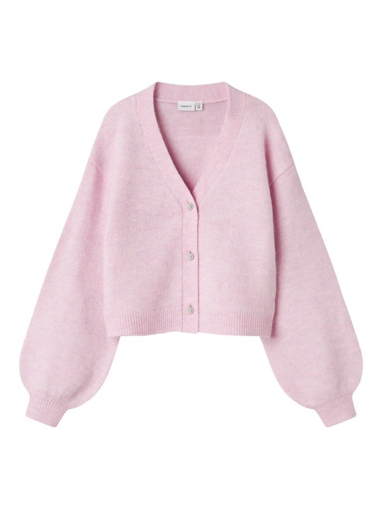 Rosa stickad kofta till tjej. Cardigan, v-ringad till flicka från Nameit.
NKFNINA KNIT CARD
13247049